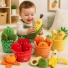 Pack de frutas y verduras en tela - conteo y colores Pack de frutas y verduras en tela - conteo y colores