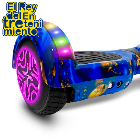 Skate Hoverboard Eléctrico 6.5 Bluetooth Luces Led N1 Azul