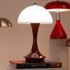 Lámpara de mesa retro inalámbrica roja