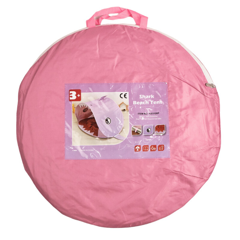 Carpa De Playa Niños Plegable Proteccion Solar Uv Rosado