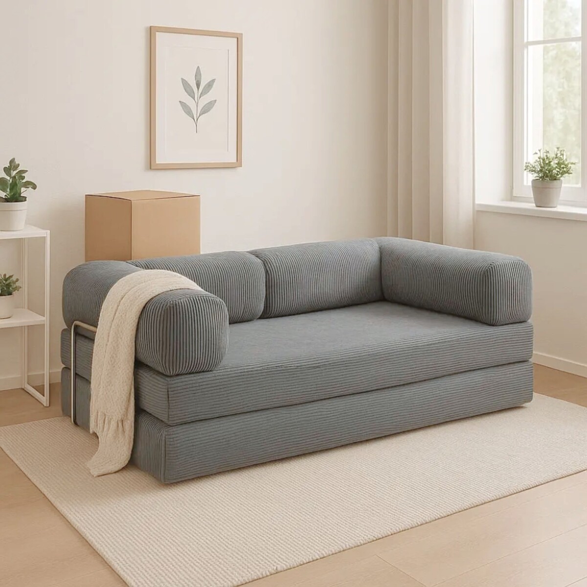 Sillón Cama 2 Cuerpos CloudNest - Gris 