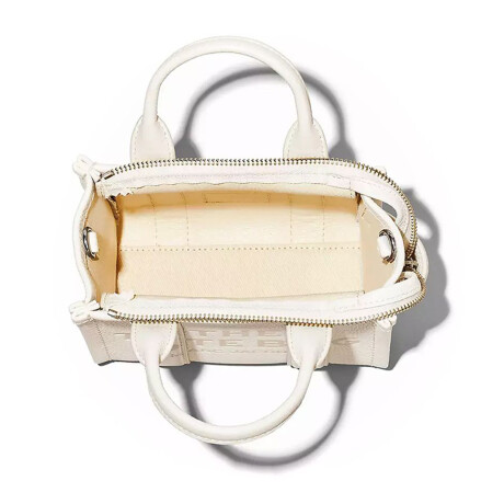 Marc Jacobs - Bolso de cuero, Mini Tote Bag Blanco