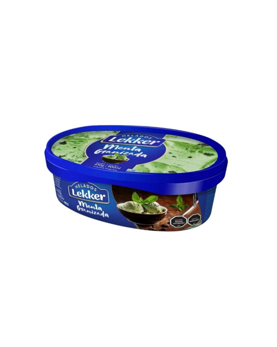 HELADO LEKKER 900ML MENTA GRANIZADA 