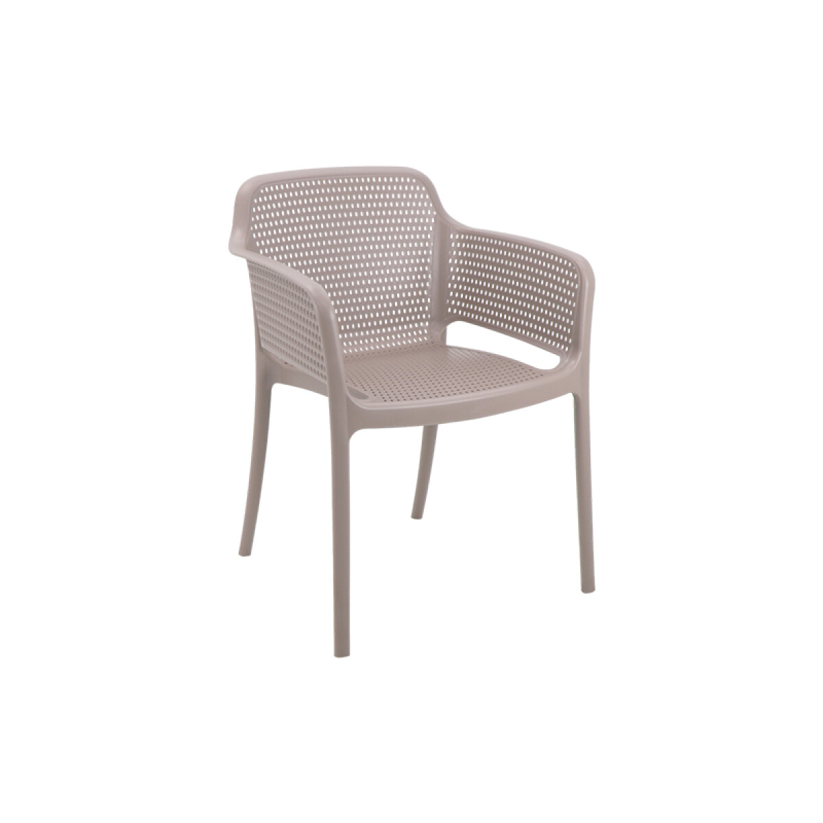 Silla apilable gamuza "GABRIELA" con posabrazos -TRAMONTINA - TD0667 