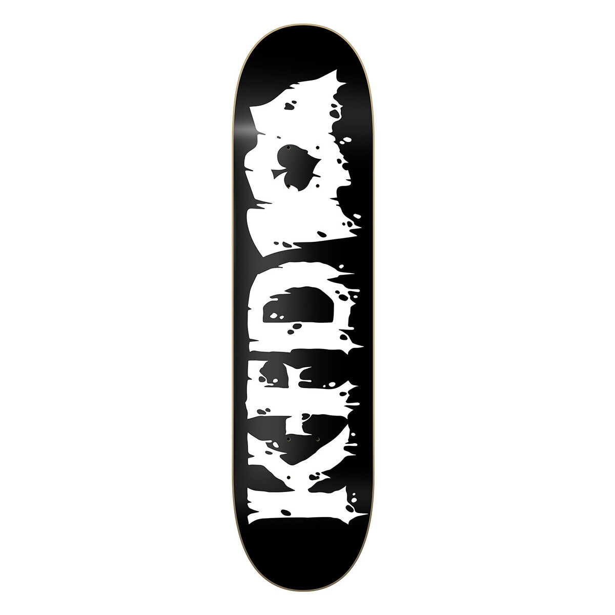 Deck KFD Flagship Logo Trashed Black 8.75" (Sólo Tabla · Lija Incluída) 