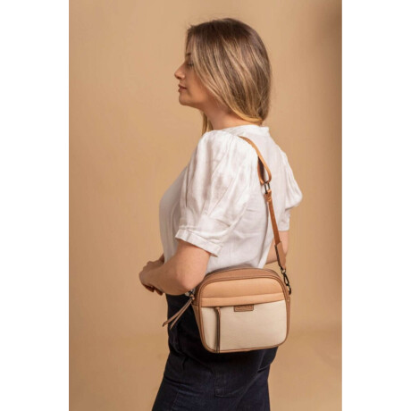 Bandolera Palma Manteca Nuez Y Mauve