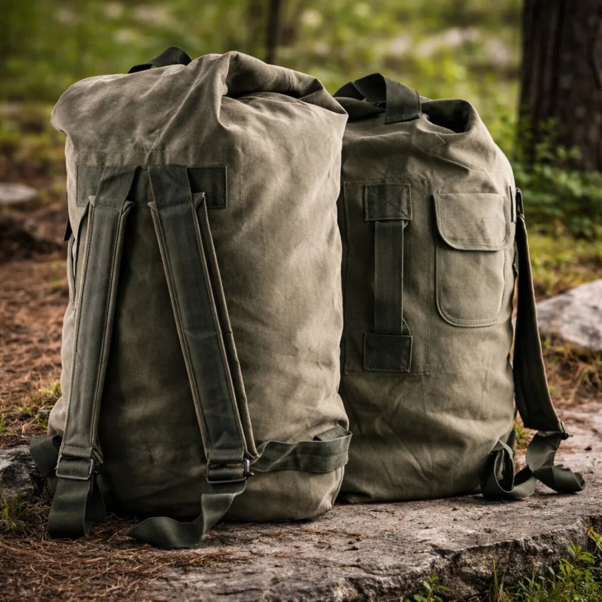 Bolso Mochila Arye de Gran Capacidad Fabricada en Lona Resistente 