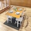 Juego Comedor 4 Sillas Udine Blanco/natural Juego Comedor 4 Sillas Udine Blanco/natural