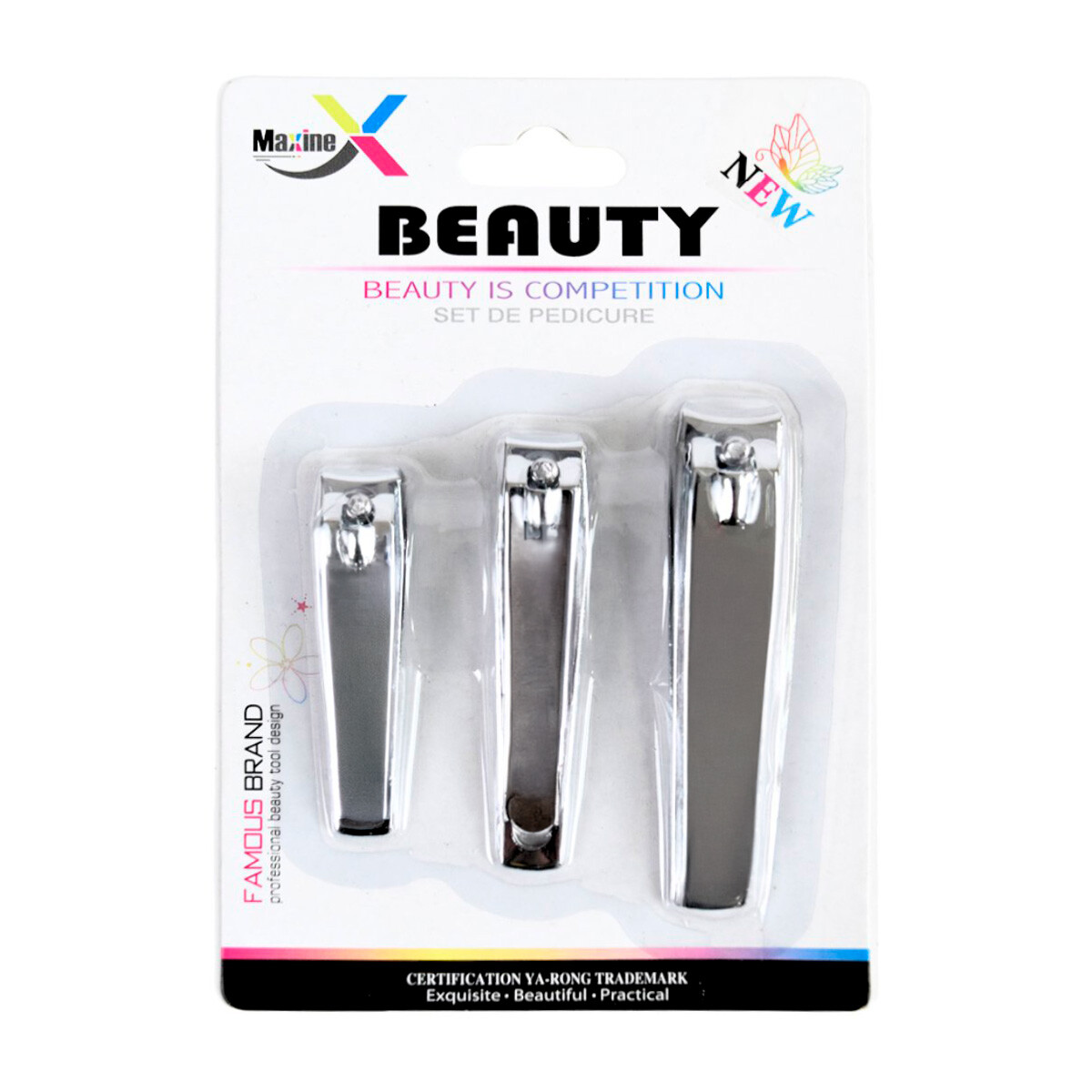 Set de 3 corta uñas 