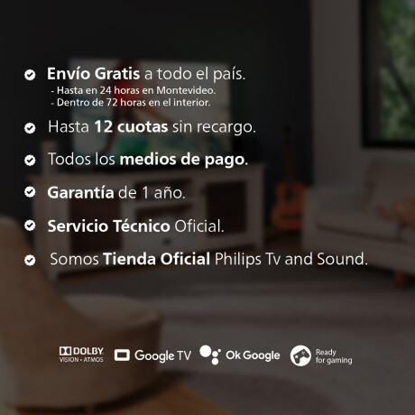 Smart TV Philips 50" Google TV 4K UHD Smart TV Philips 50" Google TV 4K UHD