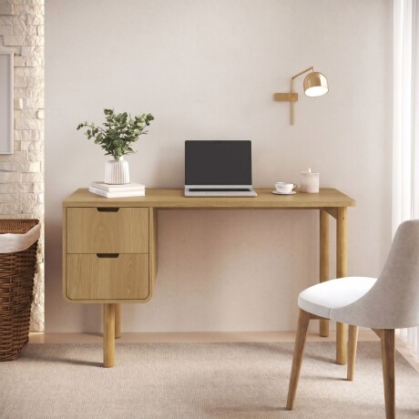 Escritorio Aura - 2 cajones Natural