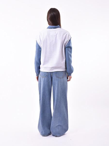 CHALECO ISABEL GRIS MELANGE C