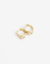 Aros Argollas Cubic zirconia Aros Argolla De La Línea Delicates. - Dorado
