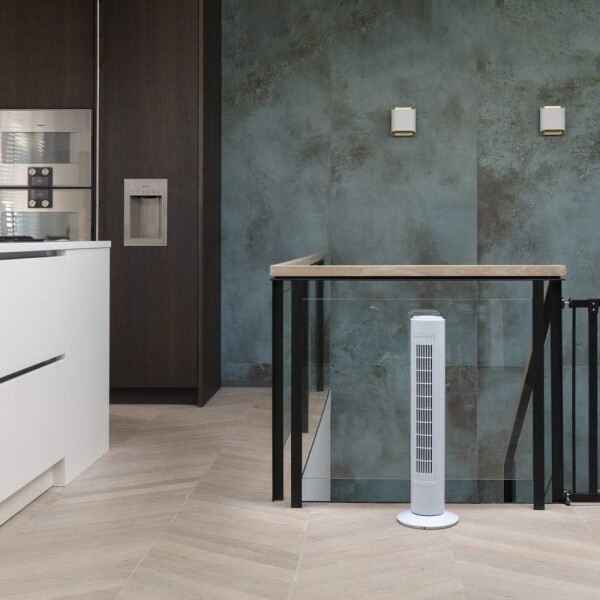 Ventilador Goldtech Torre Vertical 3 Velocidades Silencioso Variante Color Blanco