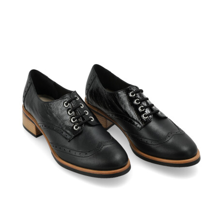 ZAPATO VENET - CUERO EBANO NEGRO