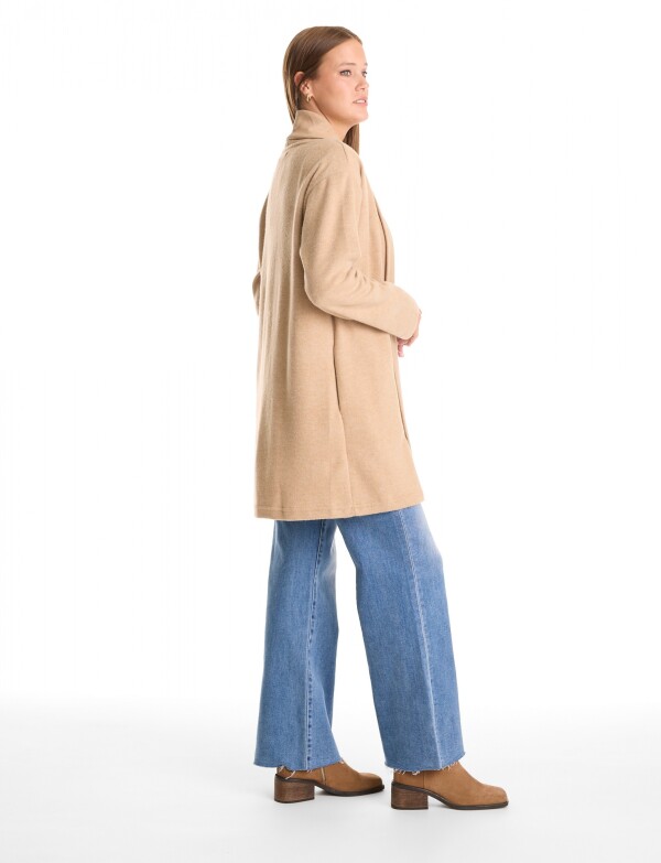 Cardigan Abierto Soft BEIGE OSCURO