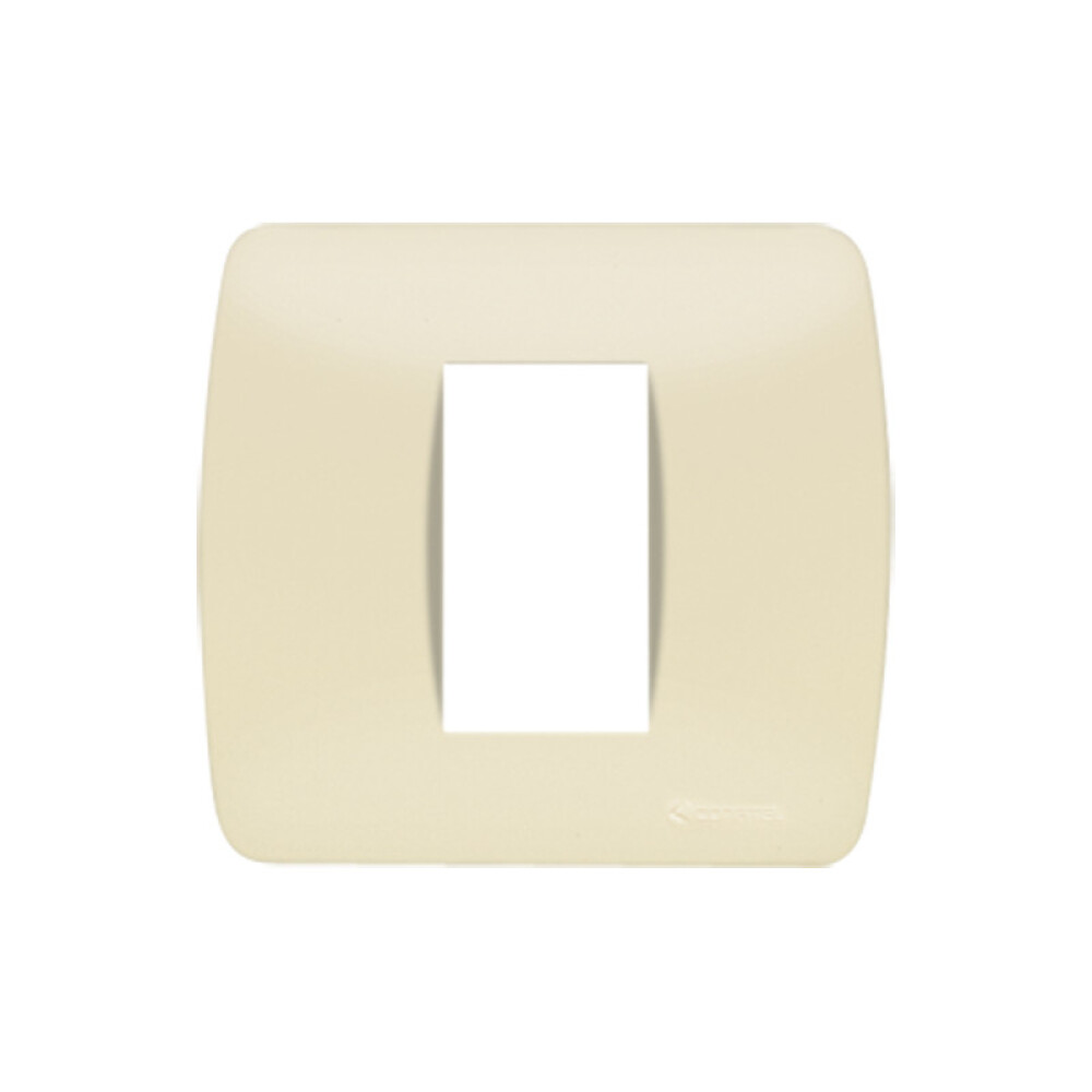 Plaqueta 2X2" p/1 módulo marfil - Loft ELE01279