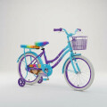 Bicicleta Rodado 20 Multicolor Canasto y silla trasera Violeta
