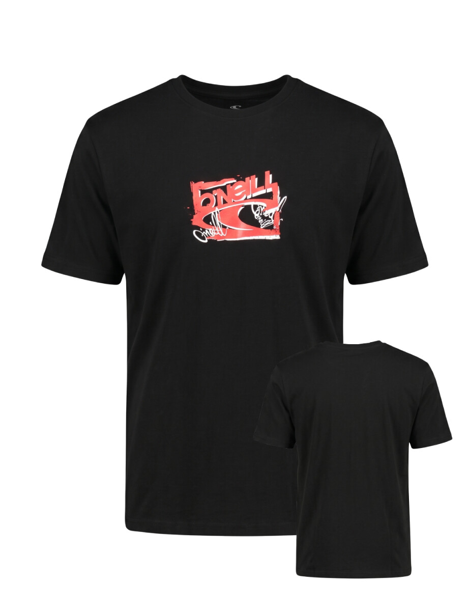 Remera O'Neill Brush Wave - Negro 