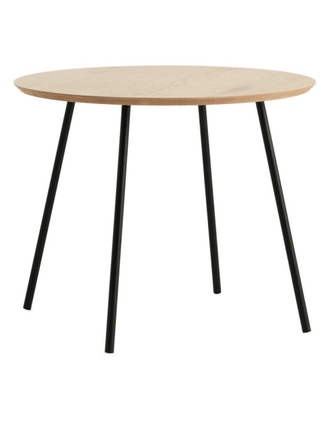 Mesa auxiliar NYBO Ø55 roble/negro Mesa auxiliar NYBO Ø55 roble/negro