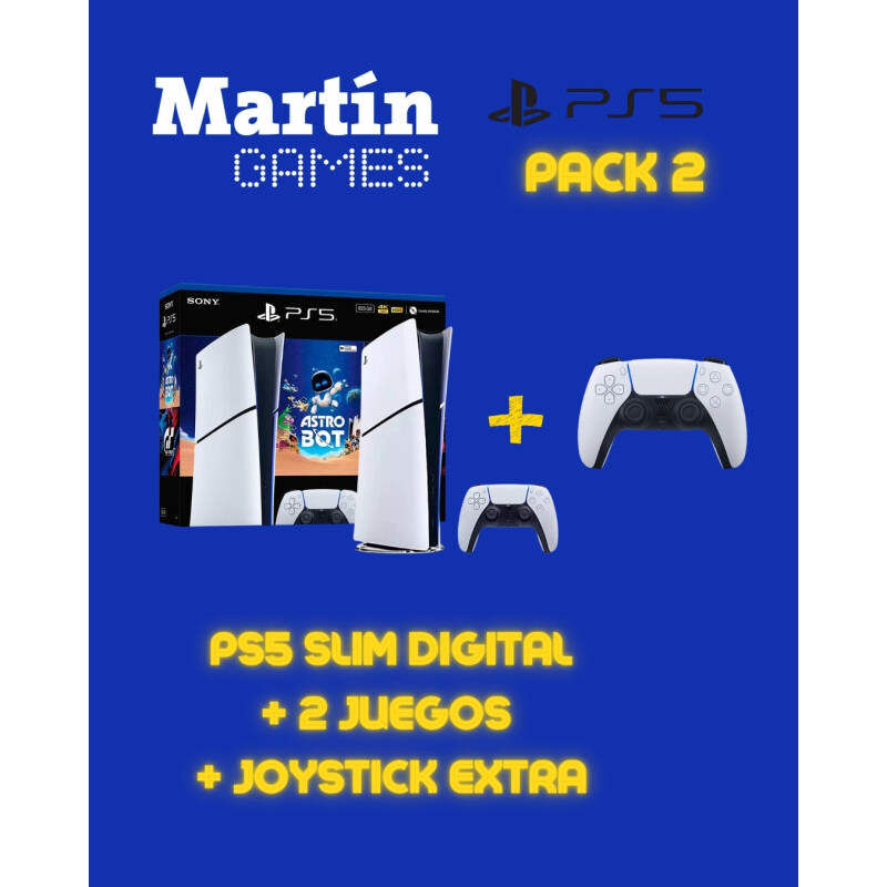 CONSOLA Playstation 5 PS5 SLIM DIGITAL + CONTROL ORIGINAL EXTRA + ASTROBOT + GRAN TURISMO 7 CONSOLA Playstation 5 PS5 SLIM DIGITAL + CONTROL ORIGINAL EXTRA + ASTROBOT + GRAN TURISMO 7