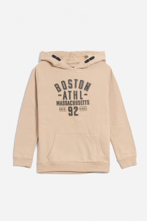 Buzo estampado BEIGE