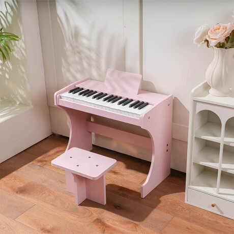 Órgano Teclado Musical Madera Clásico Beethoven Niño Rosa