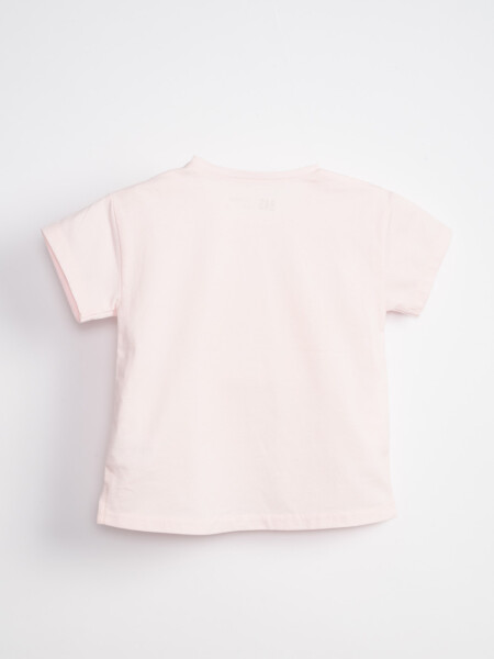 Remera manga corta estampa Manzana Rosa