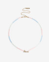 Collares Cortos Color Collar Corto Love Para Niñas - Dorado