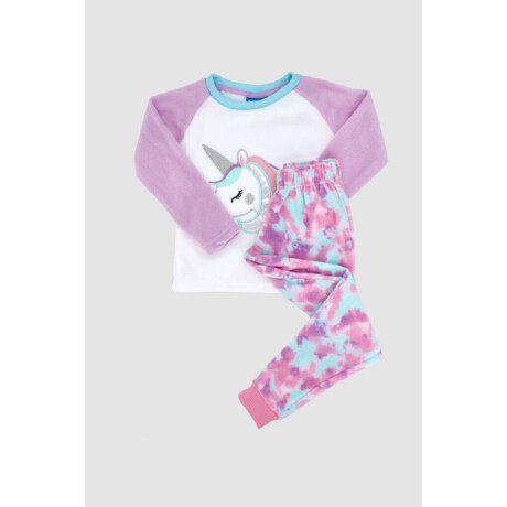 Pijama infantil polar unicornios Lila