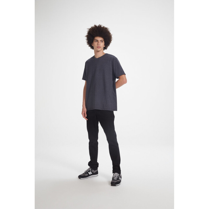 CAMISETA MM MASC PRETO MESCLA