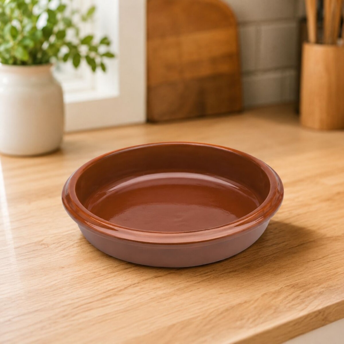 CAZUELA REDONDA DE CERAMICA CORZANA 16CM 