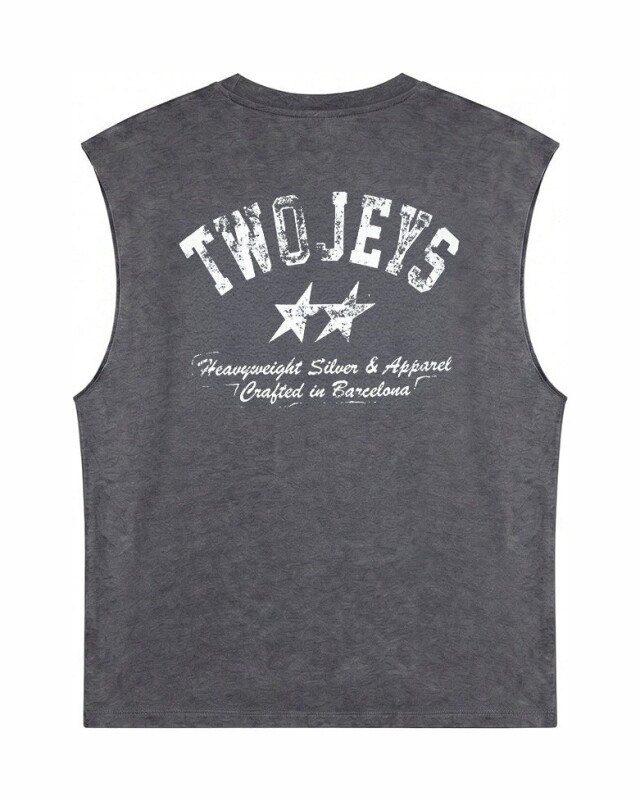 Musculosa TwoJeys Basic Dirty - Negra Musculosa TwoJeys Basic Dirty - Negra