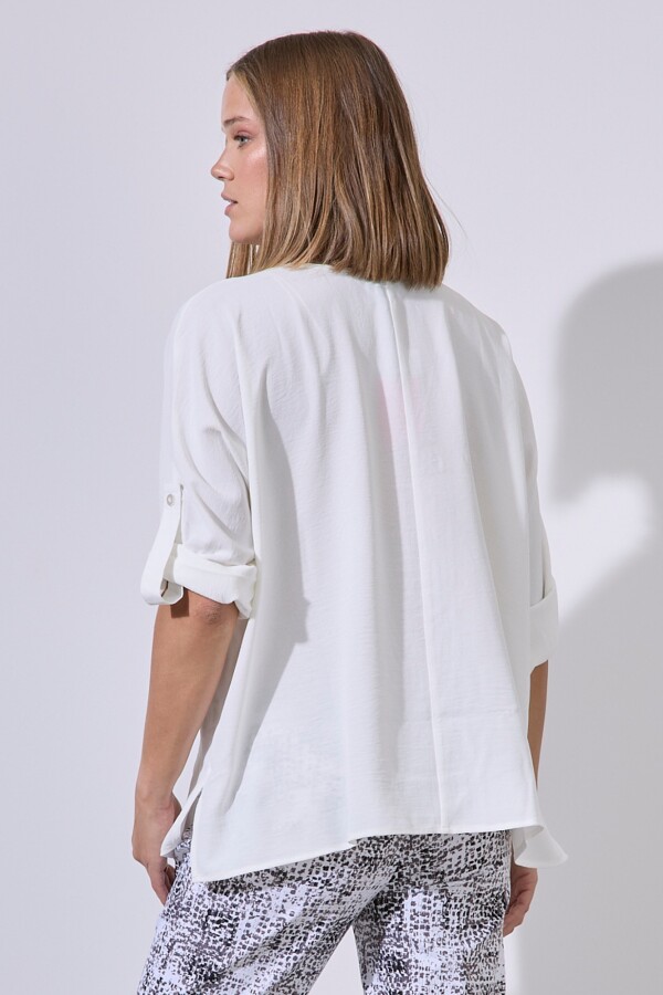 Blusa Escote V CRUDO