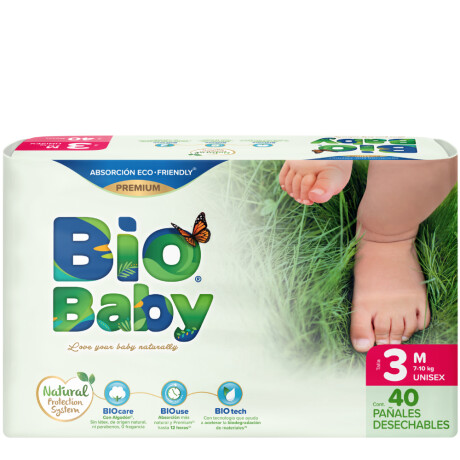 Pañales Biobaby M 40 Unidades Pañales Biobaby M 40 Unidades