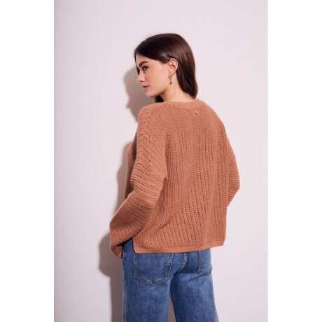 Sweater Texturado Lurex Mocha