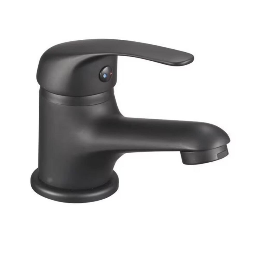 Grifería de lavatorio Monocomando de mesada Capri negro mate Grifería De Lavatorio Monocomando De Mesada Capri Negro Mate