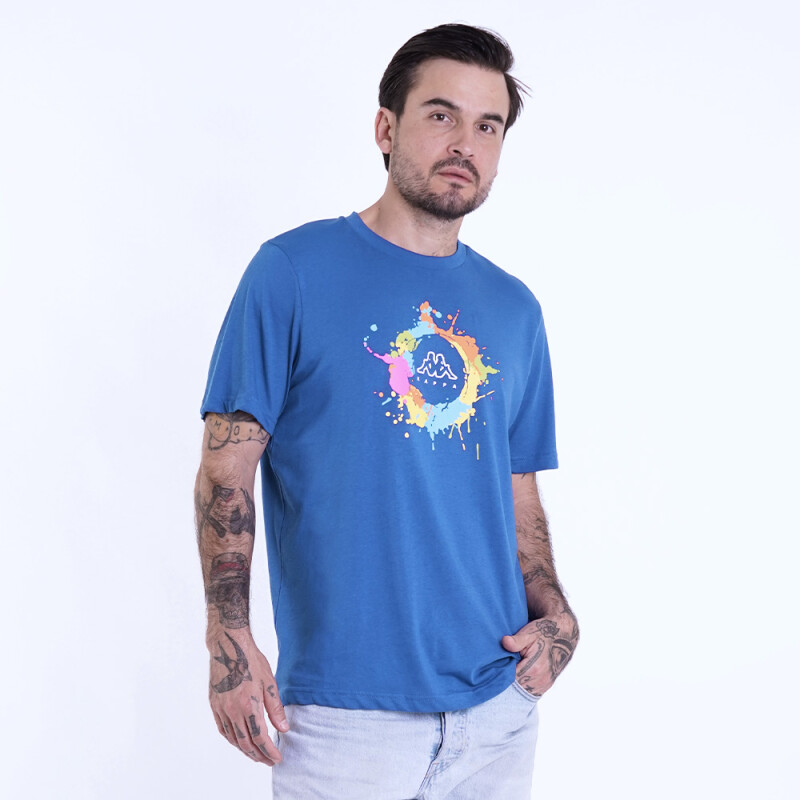 Polo Logo Eremo Hombre Blue Sapphire