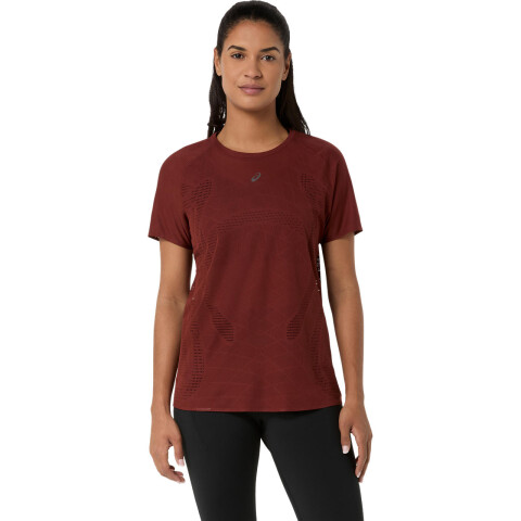 Polos Running Metarun Ss Top Mujer Singed Red