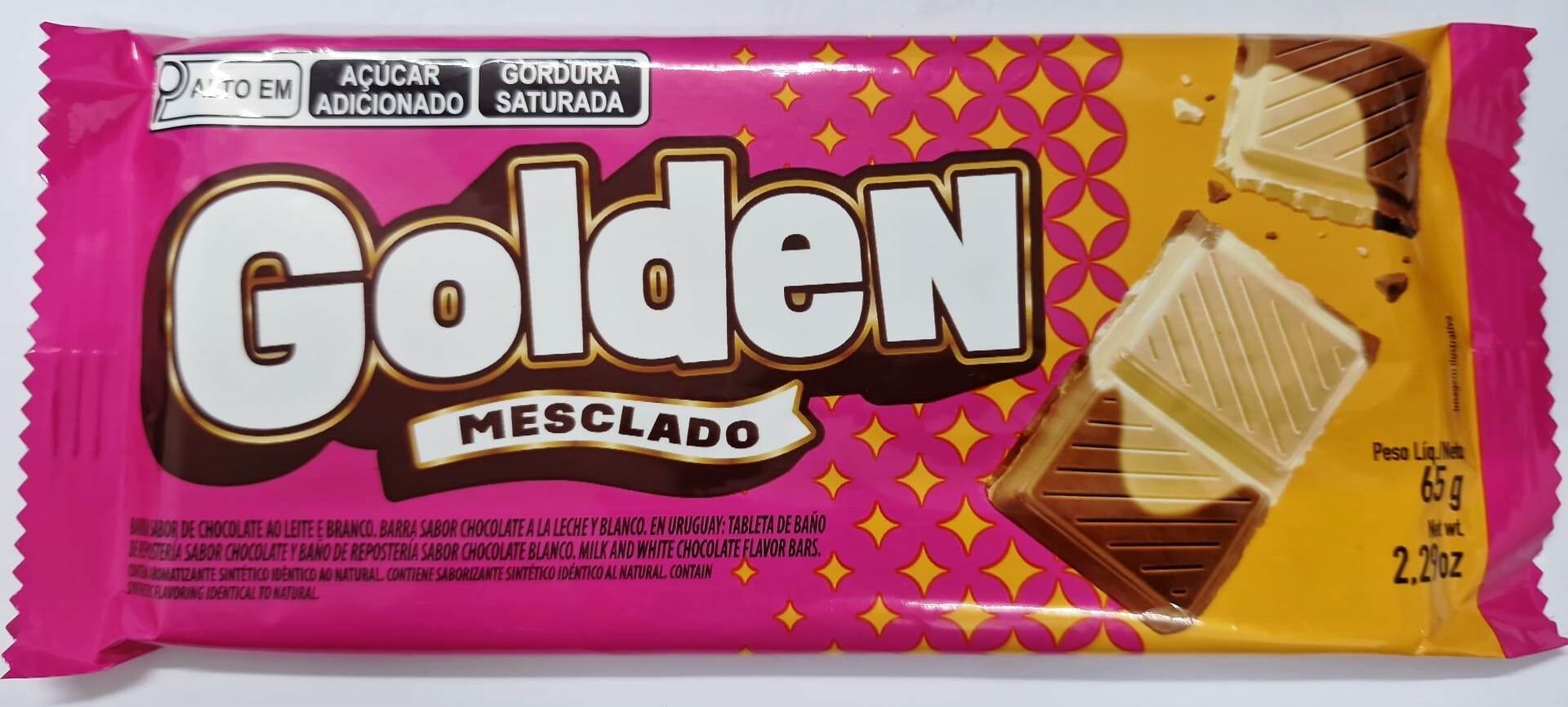 TABLETA CHOCOLATE GOLDEN 65G MARMOLADO 