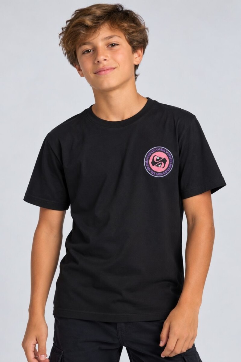 T-SHIRT QUIKSILVER 80602 NIÑO M.O - NEGRO 
