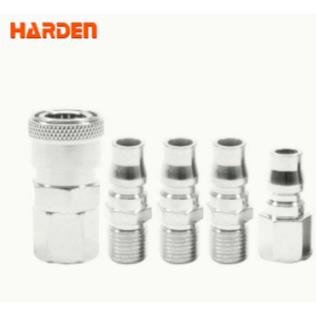 JUEGODE5CONECTORESDEACEROROSCAG1/4(TIPOJAPONÉS)HARDEN++ - N/a 