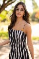 BLUSA C668C/26 TIRAS SPAGUETTI CON CANUTILLOS DE MADERA Negro