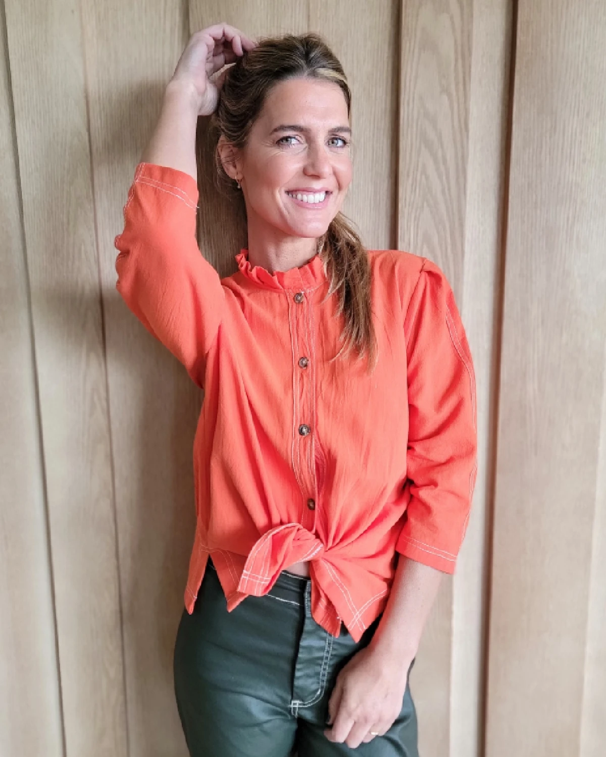 Camisa Carlotta naranja 3