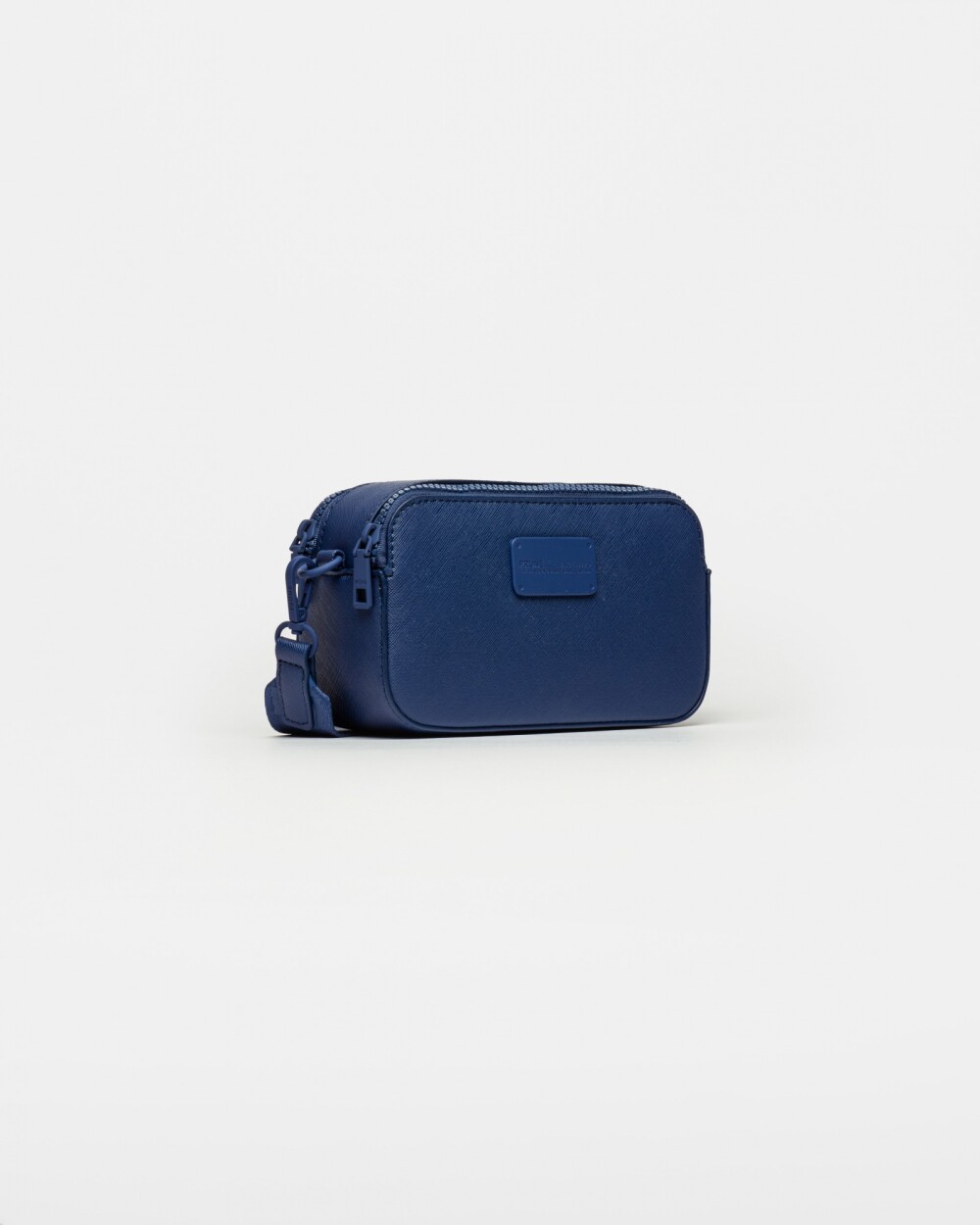 Bandolera Penny En Efecto Cuero Zaffiano Azul