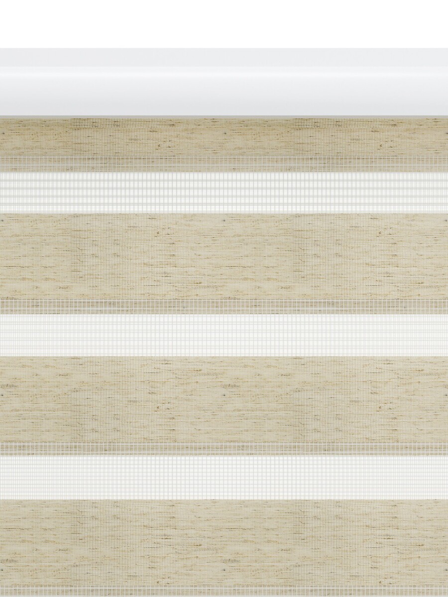 Cortina enrollable doble ALSTEN 140x250cm natural 