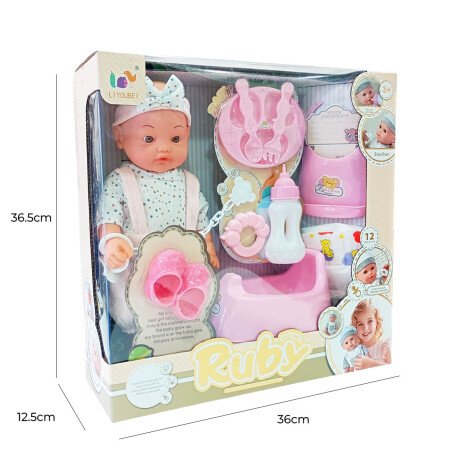 Muñeca Bebé Set Completo Bebote Hace Pis Kit Juguete Muñeca Bebé Set Completo Bebote Hace Pis Kit Juguete