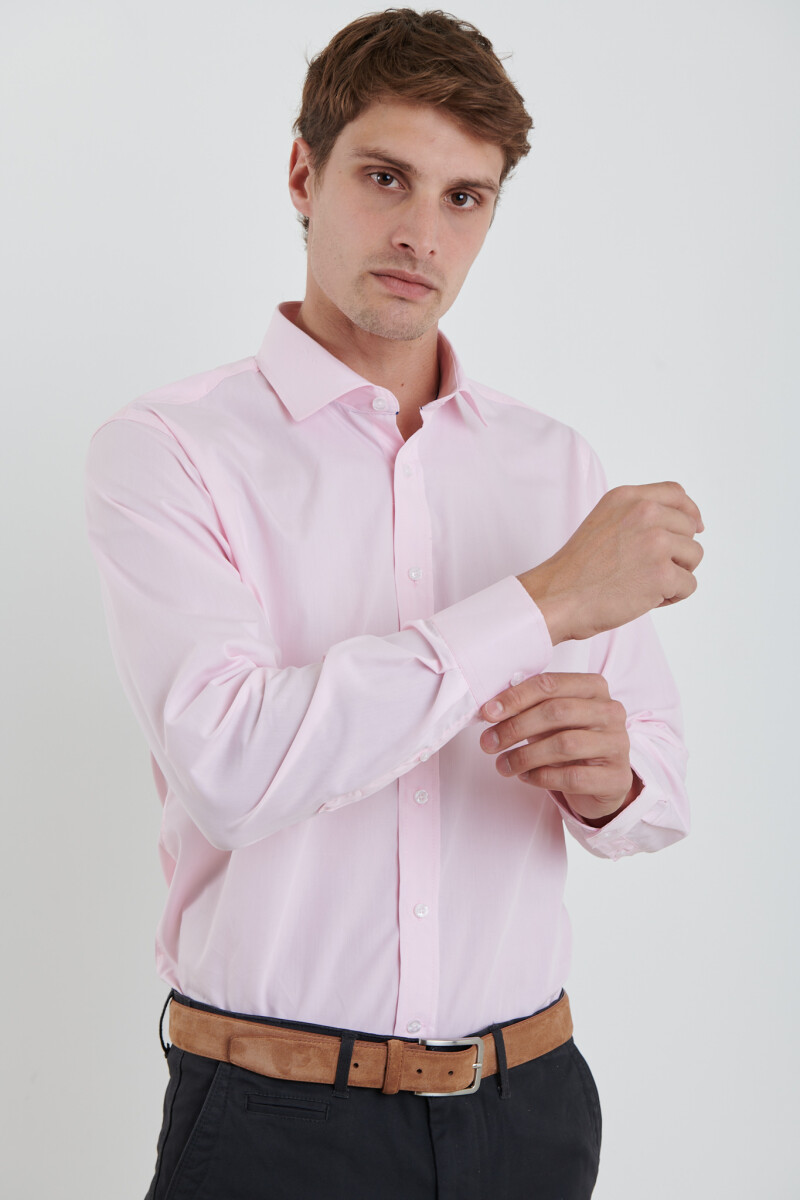 CAMISA VESTIR HARRINGTON LABEL - Rosado Medio 