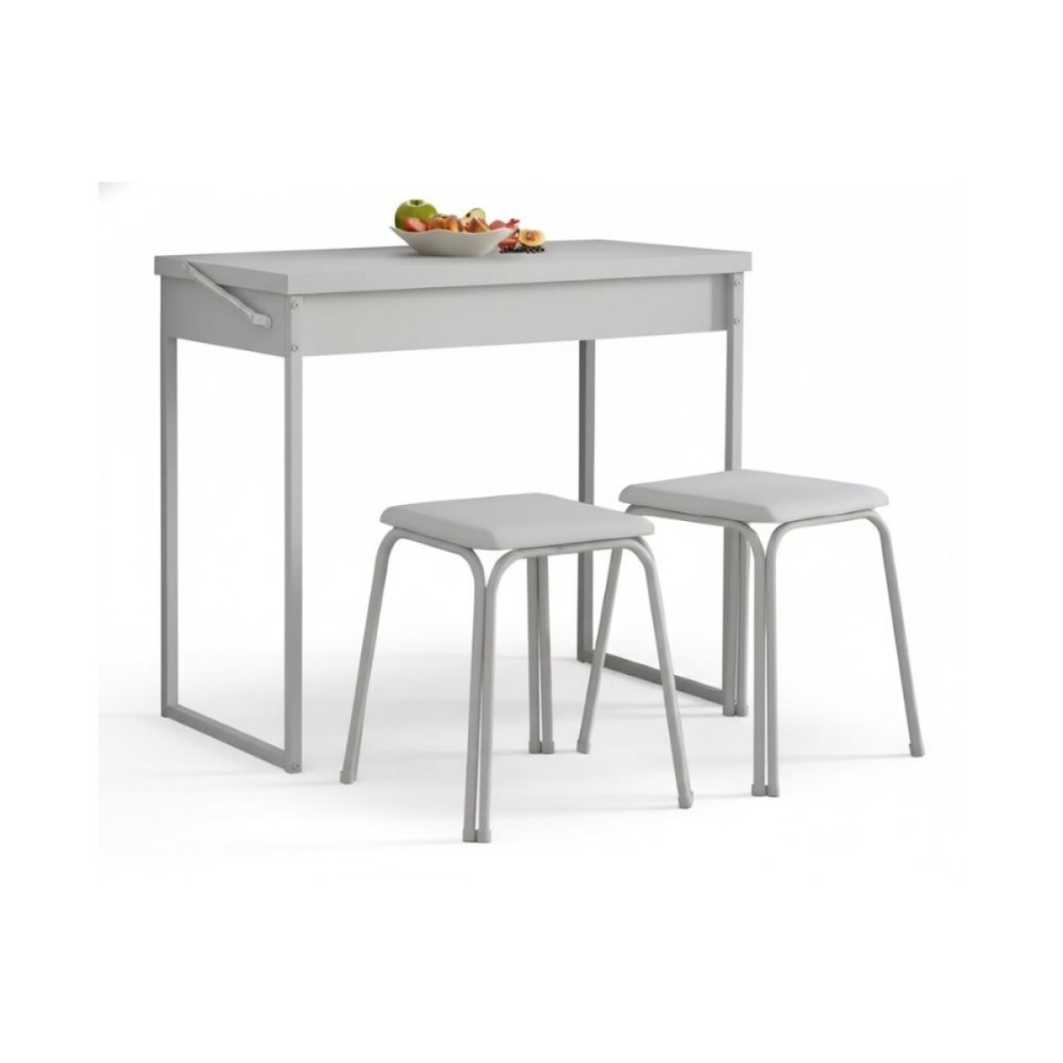 MESA PLEGABLE CON 2 BUTACAS SILLAS BANQUETAS 