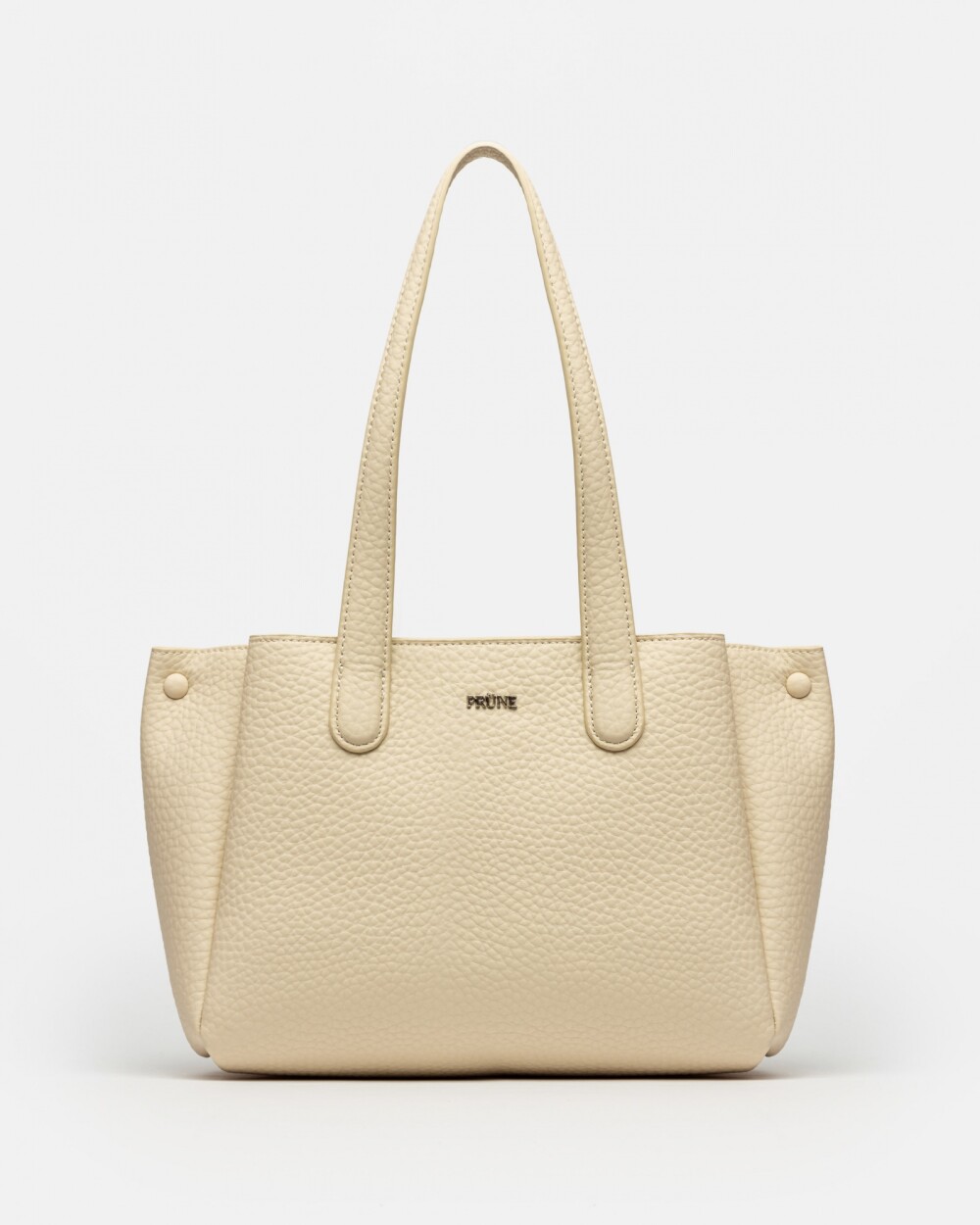 Cartera Al Hombro Erin En Efecto Cuero Graneado Natural